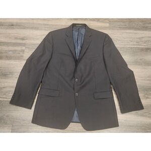 Calvin Klein‎ Pinstripe Blazer Two Button Suit Jacket Business Career -42R
